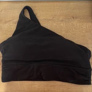 Athleta Longline A-C one shoulder sports bra